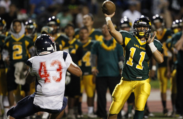 Leilehua's Kona Andres took over early in the season and guided the Mules to fourth in the OIA Red. Photo by Jamm Aquino/Star-Advertiser.