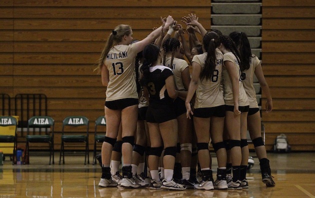 The Mililani Trojans completed another undefeated run through OIA West play. Photo by Krystle Marcellus/Star-Advertiser.