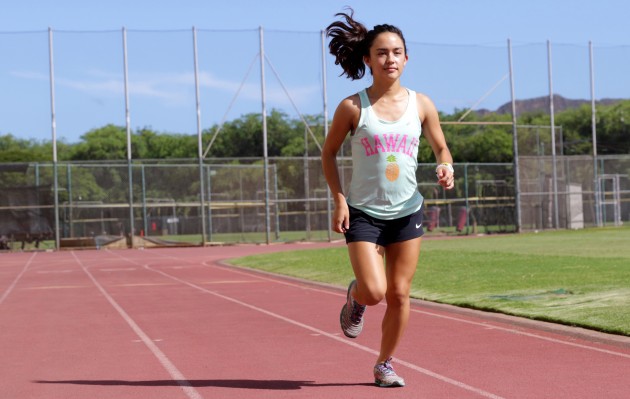 Amanda Beaman is the Hawaii Gatorade cross country runner of the year. Krystle Marcellus / Honolulu Star-Advertiser.