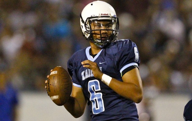 Noah Auld has led Kailua to a successful season. Jamm Aquino / Star-Advertiser