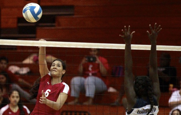 Outside hitter Carey Williams, a Honolulu Star-Advertiser All-State selection a year ago, has looked focused since the first day of summer training, according to Red Raiders coach Mounia Tachibana. Honolulu Star-Advertiser file photo.