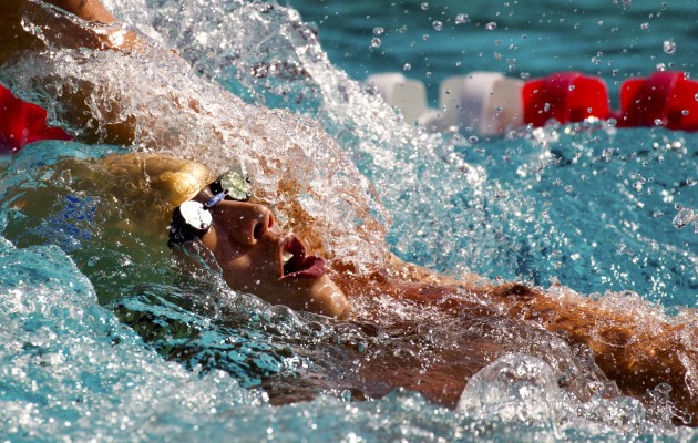 Punahou's Aukai Lileikis took down another of Kacy's Johnson's records on Wednesday. Cindy Ellen Russell / Honolulu Star-Advertiser