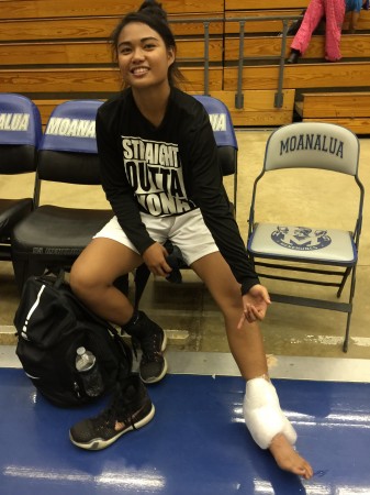 Chanelle Molina rehabbed her way back from an ankle injury. She missed four weeks before returning for the BIIF title game last weekend. 