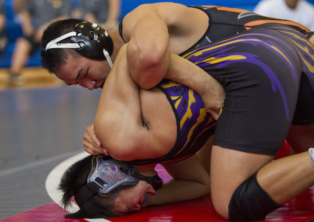 Damien's Connor Villarmia made it to the finals of the ILH tournament in 2015 before winning it this year. Photo by Dennis Oda/Star-Advertiser.