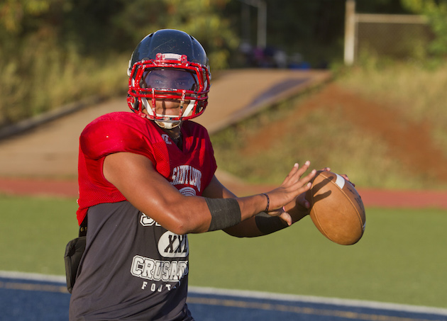 Saint Louis' Tua Tagovailoa is the highest rated quarterback prospect ever to come out of Hawaii. Photo by Dennis Oda/Star-Advertiser.