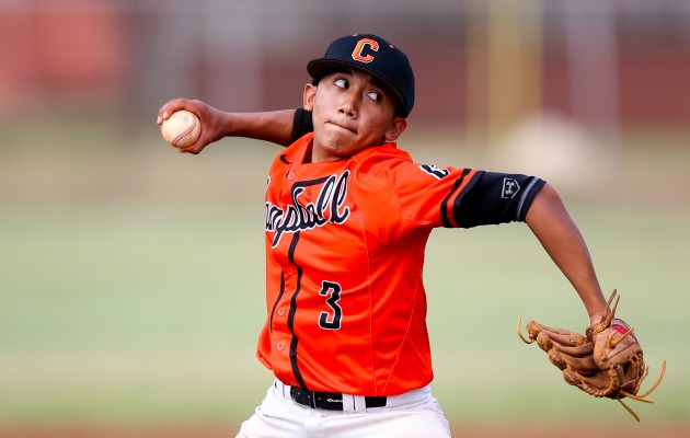 Dylan Florentin struck out six in relief duty Wednesday during Campbell's 7-2 loss to Mililani. Darryl Oumi / Special to the Honolulu Star-Advertiser.