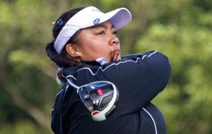 Mariel Galdiano, pictured during the ILH girls golf championship first round on Monday at Oahu Country Club, won her third straight league title on Thursday at the Turtle Bay Fazio Course. Craig T. Kojima / Honolulu Star-Advertiser.