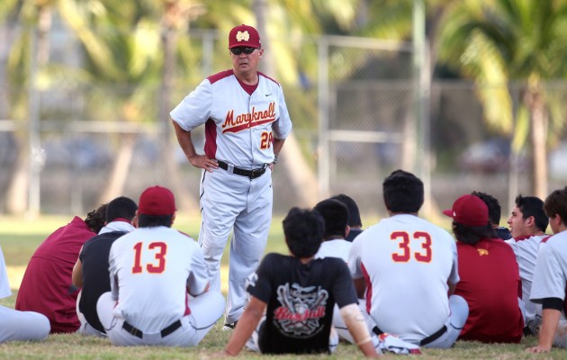 Maryknoll head coach Randy Yamashiro is trying to get his Spartans to improve a little bit every day. Darryl Oumi / Special to the Star-Advertiser