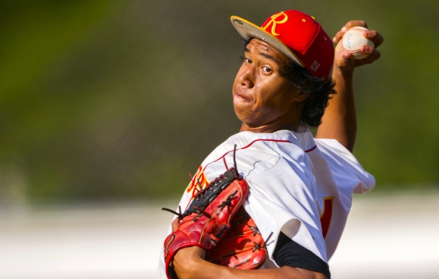 Roosevelt pitcher Hiram Kaikaina has become a leader on this year's Rough Riders team. Dennis Oda / Star-Advertiser