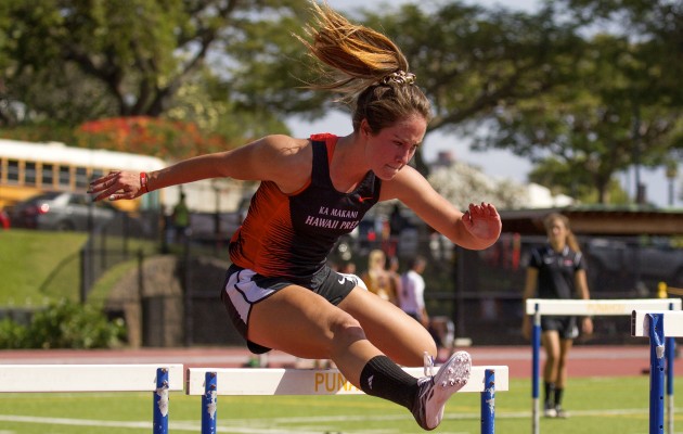 Hawaii Prep's Emma Taylor is the Gatorade Hawaii Track and Field athlete of the year. Cindy Ellen Russell / Honolulu Star-Advertiser.