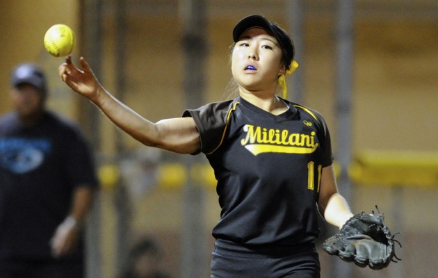 Mililani's Aubree Kim appears to have bounced back just fine from a loss in the OIA championship. Bruce Asato / Star-Advertiser