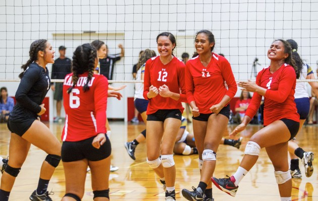 Kahuku has risen to No. 1 in the latest Honolulu Star-Advertiser girls volleyball rankings. Photo by Dennis Oda/Star-Advertiser.