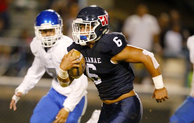 Waianae's Rico Rosario leads the OIA Blue in rushing. Photo by George F. Lee/Star-Advertiser.