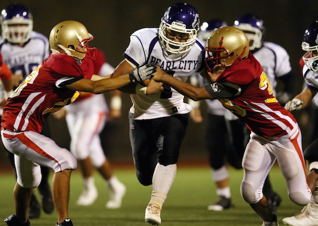 Running back Joe Maneafaiga returns for his senior season after setting the Chargers' single-game rushing record last year. Photo by Darryl Oumi/Special to the Star-Advertiser.