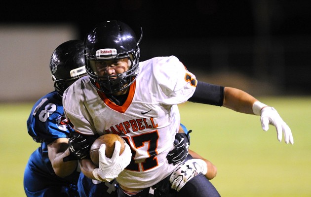 Markus Ramos is a key part of an improving Campbell squad that knocked off Waianae. Bruce Asato / Star-Advertiser
