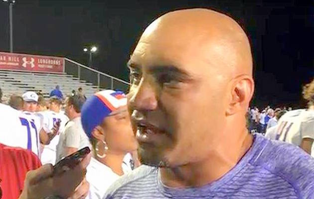 Bishop Gorman coach Kenny Sanchez is a perfect 18-0 since taking over for his brother, Tony.