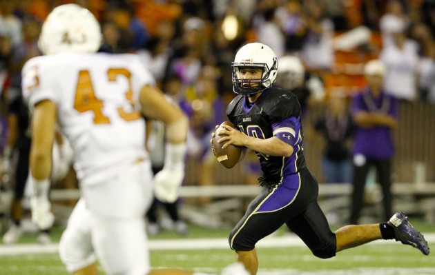 Damien quarterback Marcus Faufata-Pedrina was the ILH offensive MVP in Division II. Photo by Jamm Aquino/Star-Advertiser.