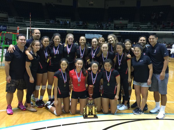 The ‘Iolani Raiders, HHSAA girls volleyball state champions of 2016. 
