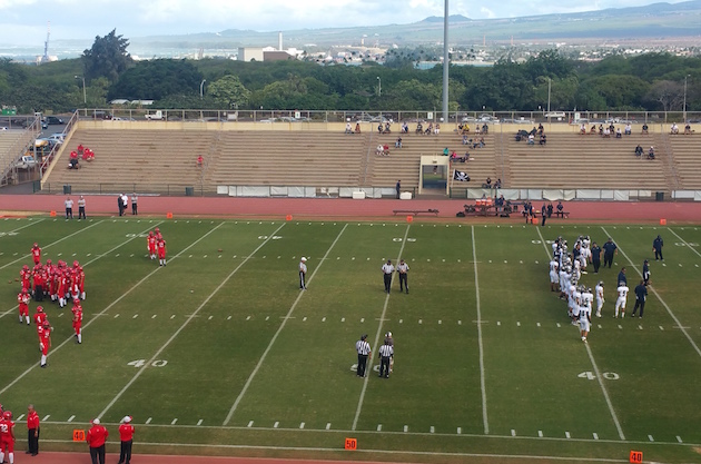 War Memorial Stadium is the site for Waipahu vs. Lahainaluna in the first round of the Division II state tournament. 