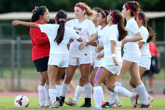 'Iolani did not lose a game, finishing 10-0-2 to win the ILH in 2016. Photo by Jay Metzger/Special to the Star-Advertiser.