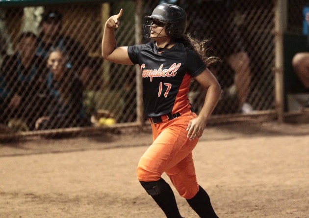 Campbell catcher and Oklahoma signee Jocelyn Alo hit .612 and drove in 30 runs for the Sabers last season. Jamm Aquino/Star-Advertiser 