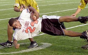 B.J. Batts of Saint Louis was always a threat for a quick score. 