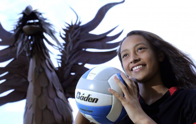 Iolani's Elena Oglivie swept the Honolulu Star-Advertiser and Gatorade Hawaii state player of the year honors as a freshman. Photo by Bruce Asato / Star-Advertiser