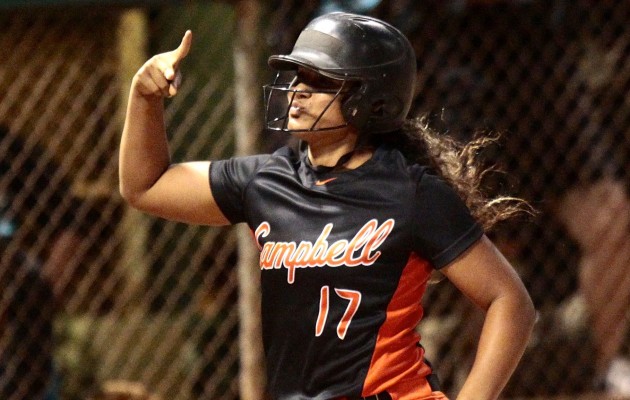 Campbell catcher and Oklahoma signee Jocelyn Alo hit .612 and drove in 30 runs for the Sabers last season. Jamm Aquino/Star-Advertiser 