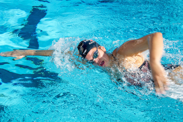 'Iolani senior swimmer Cagla Brennan starts her day at 4:30 a.m. Photo by Craig T. Kojima/Star-Advertiser.