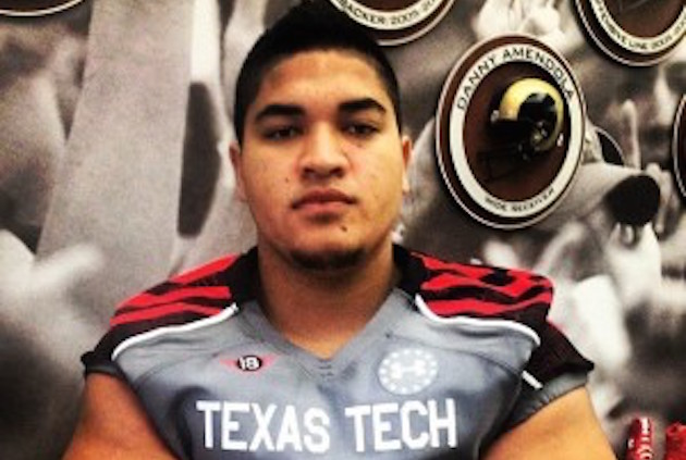 Breiden Fehoko started all 25 games he played in as a defensive tackle for Texas Tech. Photo courtesy Fehoko family.