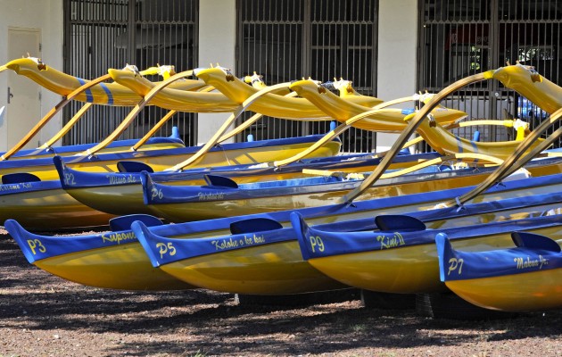 Punahou has enjoyed a banner year this year in ILH paddling. Bruce Asato / Star-Advertiser