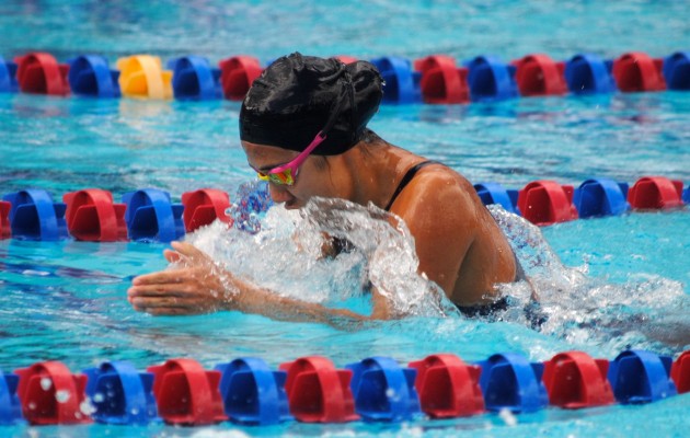 Mari Yasumi was one of many Kaiser swimmers who helped the Cougars to the OIA title on Saturday. 