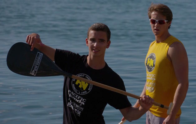 Punahou's Hunter Pflueger, left, and Aukai Manson. Photo courtesy Ka Lahui Kai.