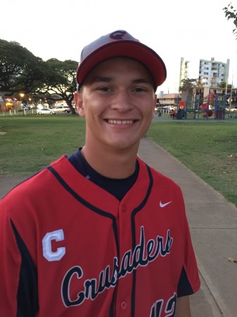 Chase Meilleur has shackled Kamehameha in his two starts on the mound. 