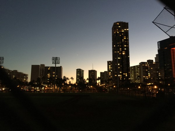 Roughly 15 minutes after the final out, Ala Wai Field was asleep. 