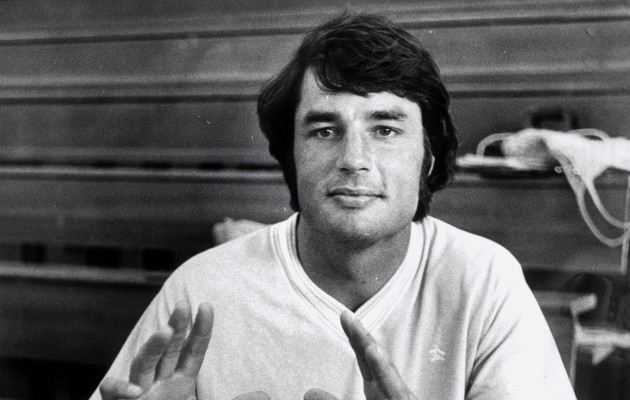 Jon Stanley, shown here in 1975, is still coaching boys volleyball at Kaiser. Photo by Charles Okamura. 