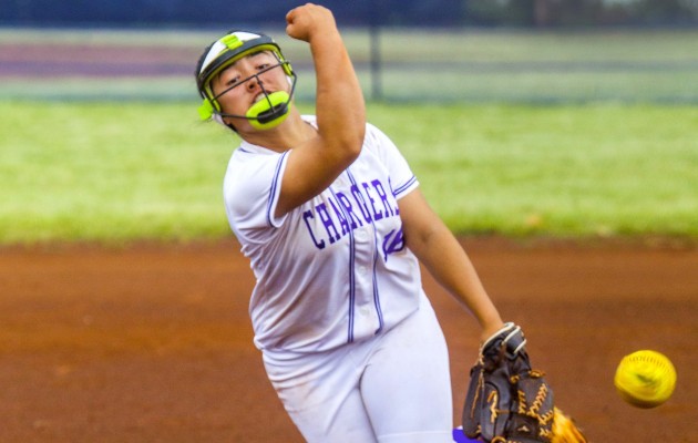 Pearl City's Tiyanna Kaaialii held Campbell in check on Tuesday. Dennis Oda / Star-Advertiser