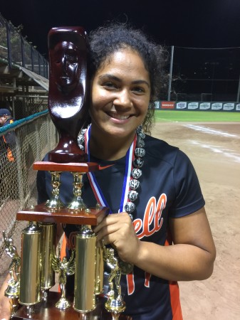 Campbell senior catcher Jocelyn Alo. (May 6, 2017) Paul Honda/Star-Advertiser