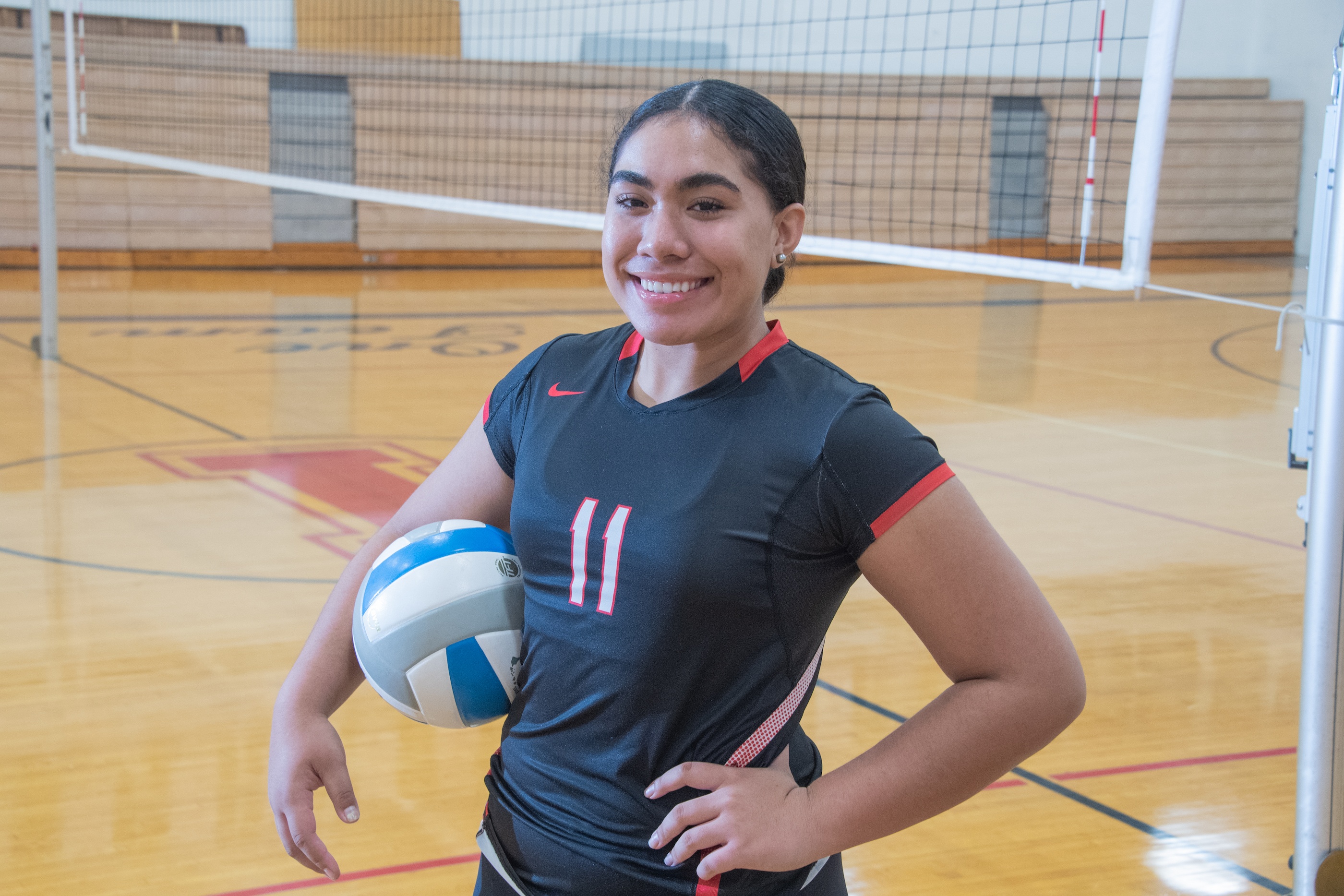 Girl, volleyball player